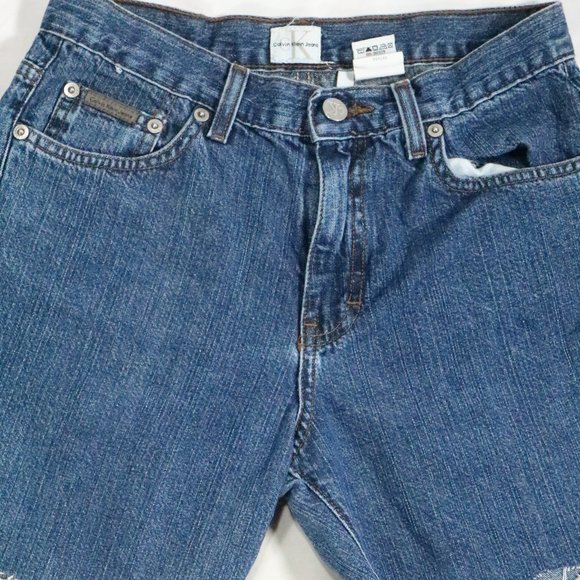 VTG CALVIN KLEIN Denim Cut-off Shorts Sz 3 - Picture 10 of 12